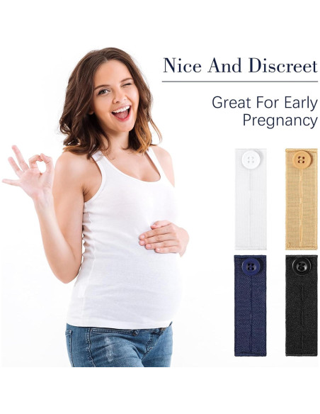 Extensores de Cintura Elásticos 8 Pcs Salbsever para Pantalones