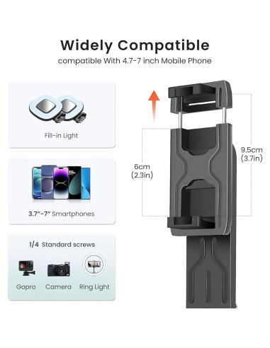 Trípode para Teléfono Selfie LINBER S30 con Luz y Control Remoto