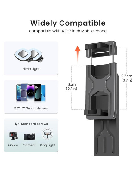 Trípode para Teléfono Selfie LINBER S30 con Luz y Control Remoto