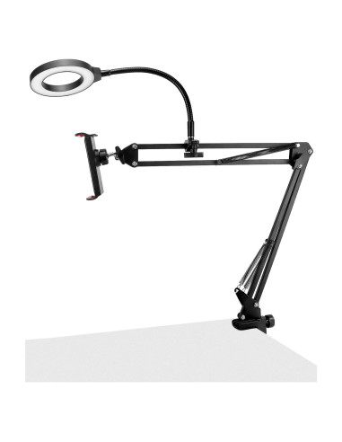 Soporte de Cámara de Techo QWORK con Luz de Anillo 15.24 cm