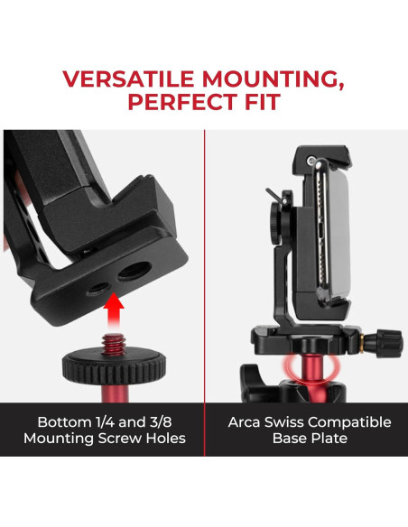 Trípode para Teléfono Móvil Reflex Camera CM-TE201 360