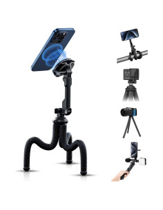 Trípode Flexible Magnético JJC TP-MS1 para iPhone y Cámaras