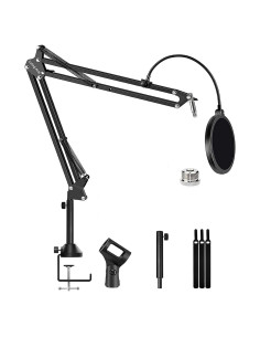 Soporte de Micrófono HyperX QuadCast con Filtro Pop y Brazo Ajustable