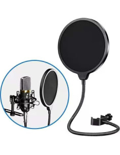 Filtro de Pop para Micrófono Profesional con Brazo Flexible 360 2