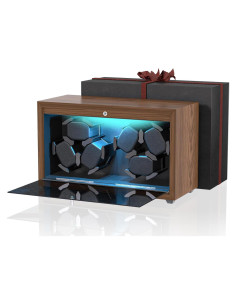 Enrollador de Reloj iFregga 6 Ranuras con Luz Azul 35x15x20.5cm