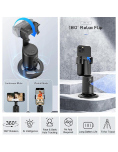 Trípode Inteligente KAMISAFE P01 con Seguimiento Facial 360 2