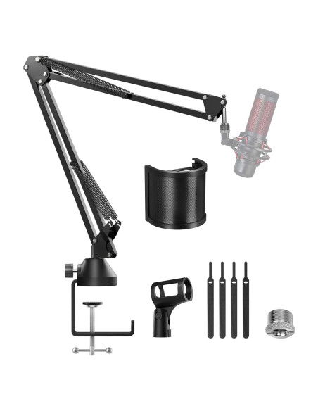 Brazo de Micrófono Ajustable TONOR T10 con Filtro Pop 180