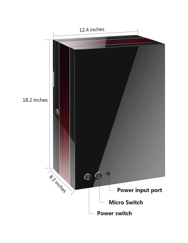 Enrollador de Relojes Automáticos LELTNSOU 12 Espacios con Huella