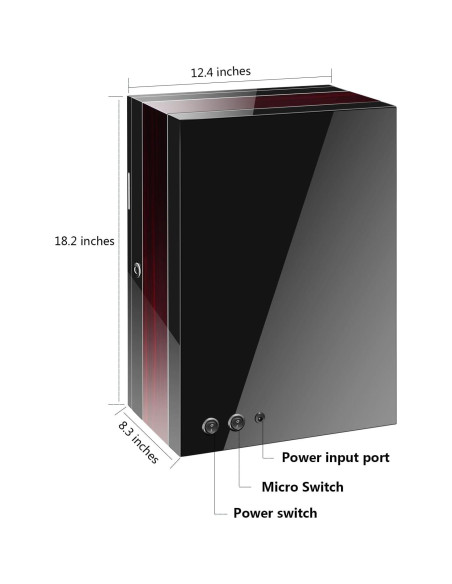 Enrollador de Relojes Automáticos LELTNSOU 12 Espacios con Huella