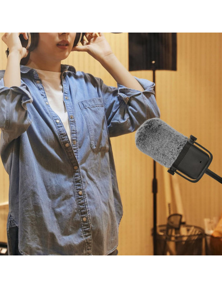 Funda de Piel de Peluche Geekria para Micrófono Elgato Wave 1/3 - 2 Paquete