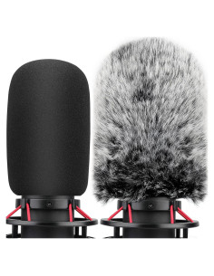 Filtro Pop HyperX QuadCast S + Cubierta de Viento Peluda