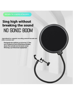 Filtro Pop Profesional para Micrófono con Brazo Ajustable 2