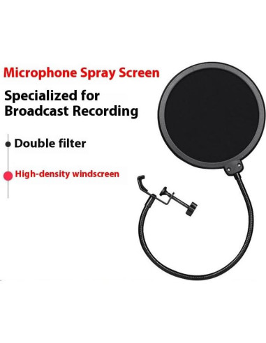 Filtro Pop Profesional para Micrófono con Brazo Ajustable