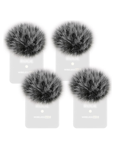 4PCS Filtro Parabrisas Rode Wireless Go II - Reducción Ruido Viento