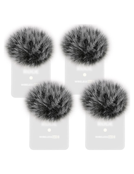 4PCS Filtro Parabrisas Rode Wireless Go II - Reducción Ruido Viento