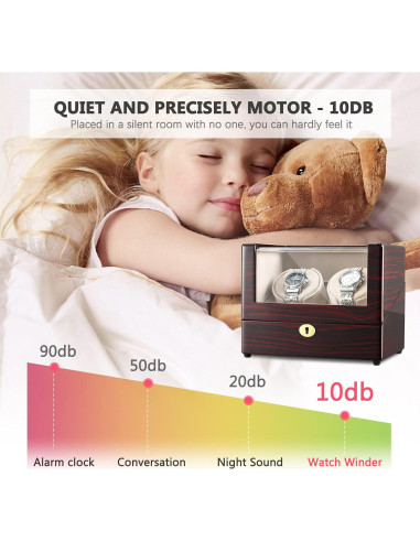 Reloj Winder CHIYODA para Relojes Automáticos Unisex con 2 Motores