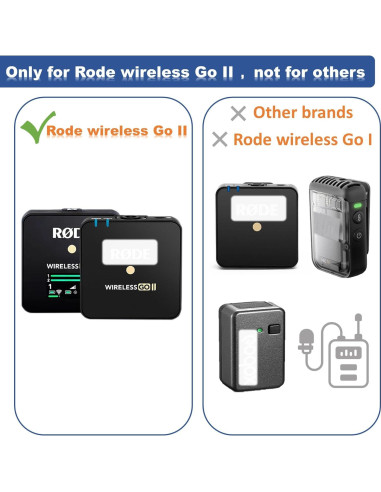 4PCS Filtro Parabrisas Rode Wireless Go II - Reducción Ruido Viento