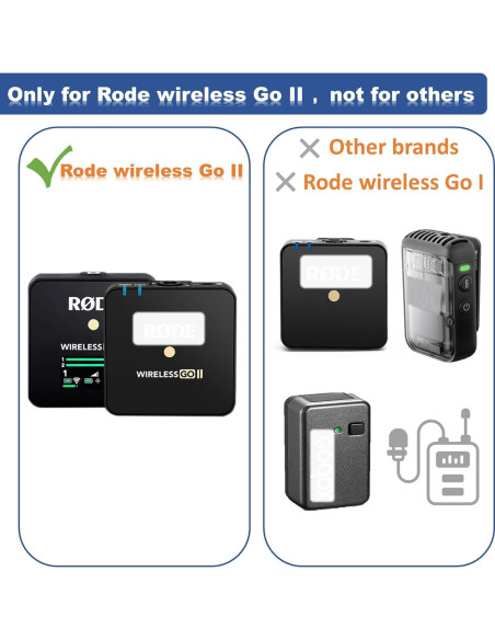 4PCS Filtro Parabrisas Rode Wireless Go II - Reducción Ruido Viento