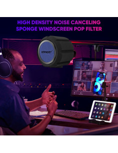 Filtro Pop para Micrófono MT-POP-01 con Soporte y Aislante 2
