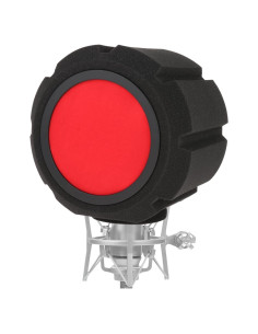 Filtro Pop de Micrófono Rojo - Aislante Acústico Profesional