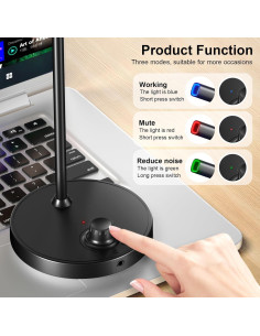 Micrófono USB Aokeo AK-2 para PC con Cancelación de Ruido 2