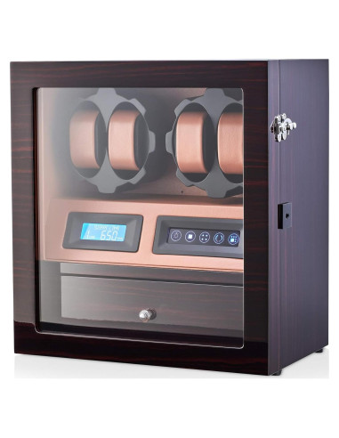 Reloj Winder Leader X205 para 4 Relojes con Luz LED