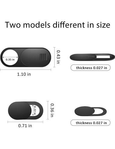 Cubierta de Cámara ZUCUCUC para Laptop y Smartphone - 12 Pcs
