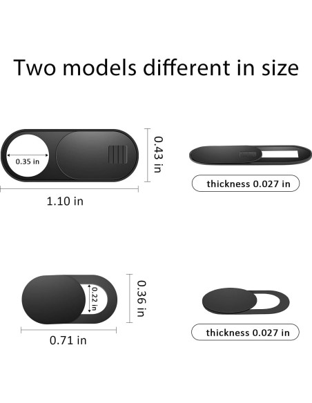 Cubierta de Cámara ZUCUCUC para Laptop y Smartphone - 12 Pcs