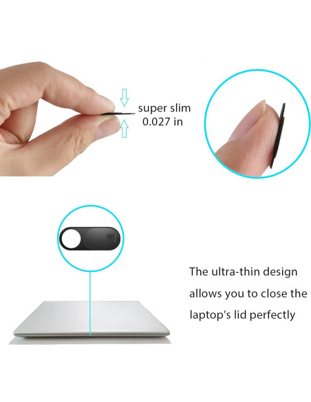 Cubierta de Cámara ZUCUCUC para Laptop y Smartphone - 12 Pcs