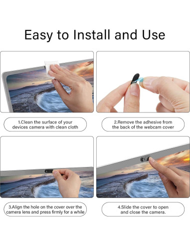 Cubierta de Cámara ZUCUCUC para Laptop y Smartphone - 12 Pcs