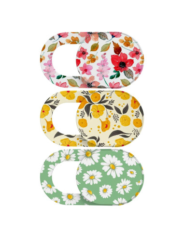 Cubierta de Webcam Yilador Ultra Fina 3 Flores - Privacidad