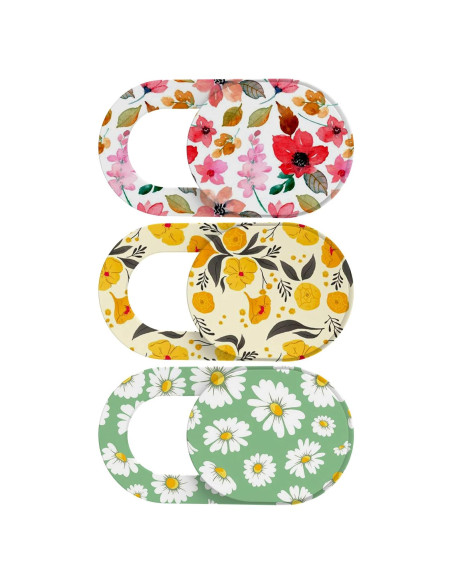 Cubierta de Webcam Yilador Ultra Fina 3 Flores - Privacidad