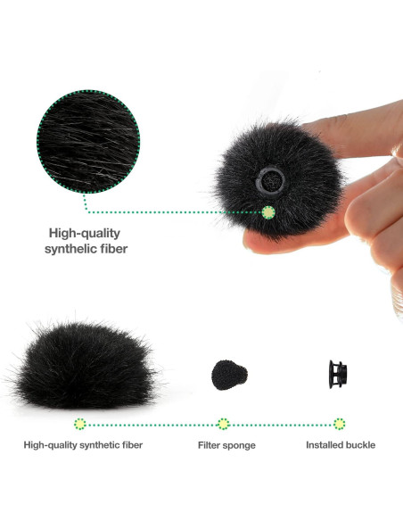 Filtro Pop para Micrófono Rode Wireless Go 2 - 2 Piezas