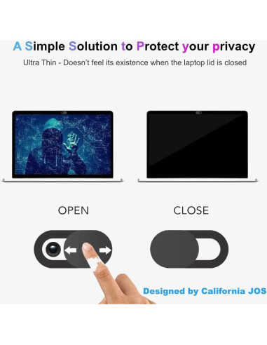 Cubierta Deslizante para Webcam California JOS - 9 Piezas