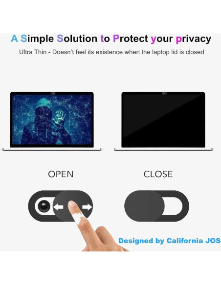 Cubierta Deslizante para Webcam California JOS - 9 Piezas