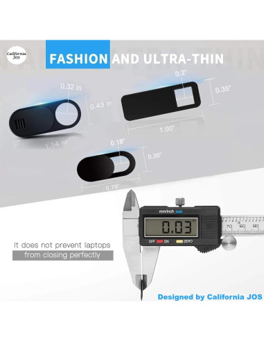 Cubierta Deslizante para Webcam California JOS - 9 Piezas