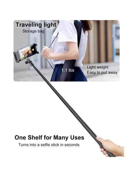 Trípode para Tablet Kolasels Monopod 0.68 kg Ajustable 6 Segmentos