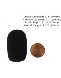 Filtro de Viento Tetra-Teknica XFFZ5P-BLK para Micrófono - Paquete de 5 2