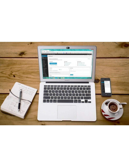 Cubierta de Webcam Deslizante Cimkiz Negra 3 Piezas 1.19cm