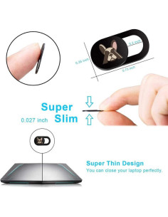 Cubierta de Webcam Deslizante MPD - 3 Paquete Protección Privacidad 2