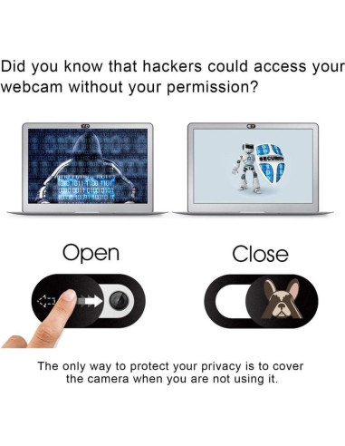 Cubierta de Webcam Deslizante MPD - 3 Paquete Protección Privacidad