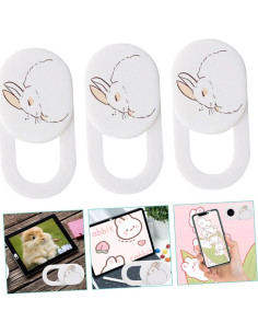 Artibetter 3 Piezas Cubierta de Privacidad Webcam Blanca 2