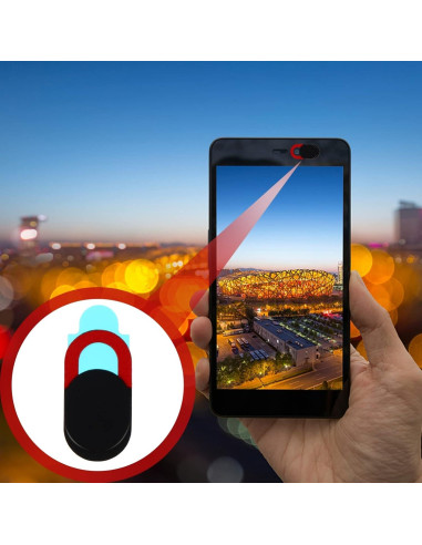 Cubierta Deslizante para Webcam Mobestech Roja 1.8cm