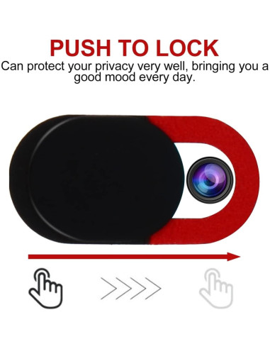 Cubierta Deslizante para Webcam Mobestech Roja 1.8cm