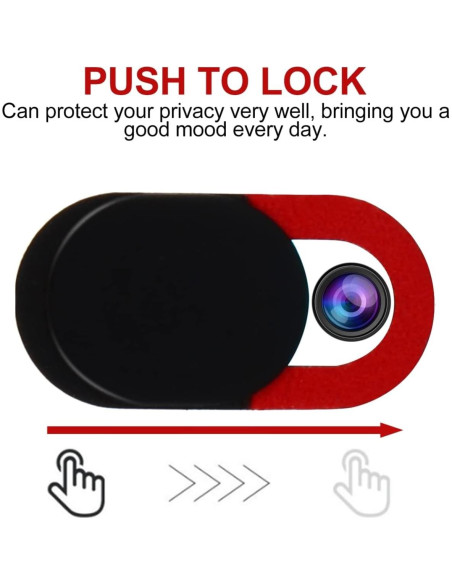 Cubierta Deslizante para Webcam Mobestech Roja 1.8cm