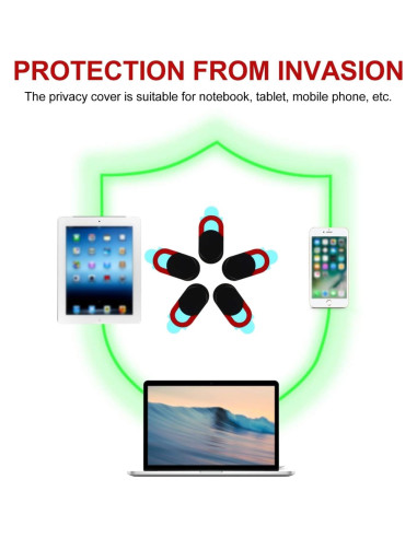 Cubierta Deslizante para Webcam Mobestech Roja 1.8cm