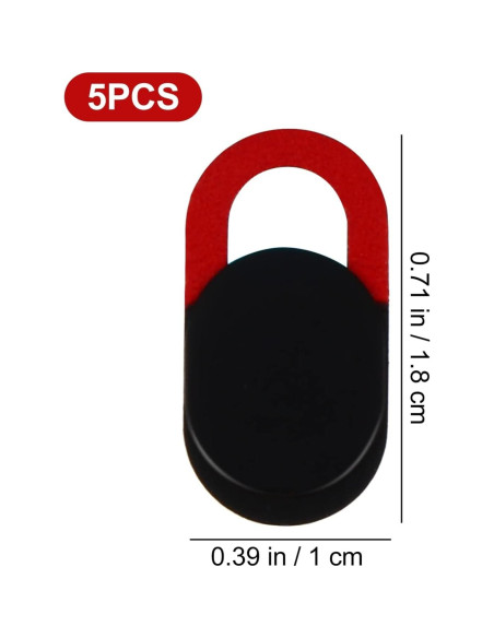 Cubierta Deslizante para Webcam Mobestech Roja 1.8cm