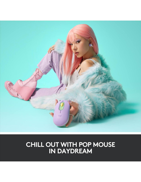 Logitech POP Mouse Inalámbrico Bluetooth - Menta de Sueño