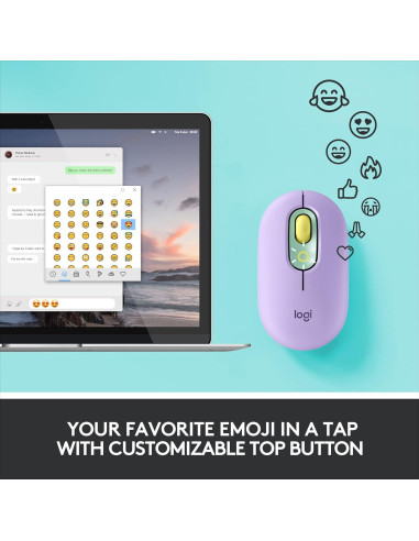 Logitech POP Mouse Inalámbrico Bluetooth - Menta de Sueño