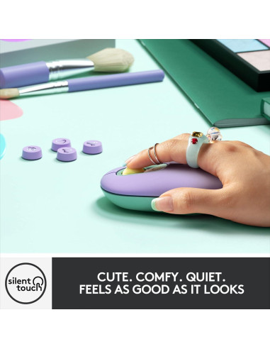 Logitech POP Mouse Inalámbrico Bluetooth - Menta de Sueño